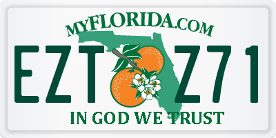 FL license plate EZTZ71