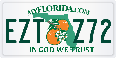 FL license plate EZTZ72