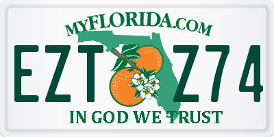 FL license plate EZTZ74