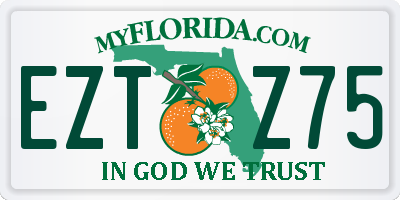 FL license plate EZTZ75