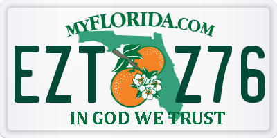 FL license plate EZTZ76