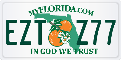 FL license plate EZTZ77