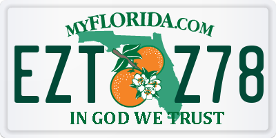 FL license plate EZTZ78