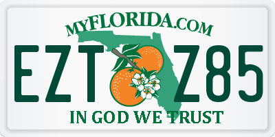 FL license plate EZTZ85