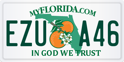 FL license plate EZUA46