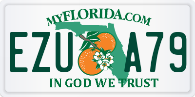 FL license plate EZUA79