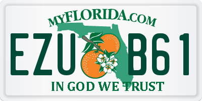 FL license plate EZUB61