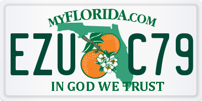 FL license plate EZUC79