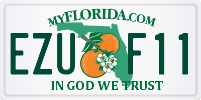 FL license plate EZUF11