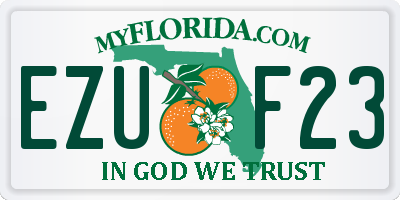 FL license plate EZUF23