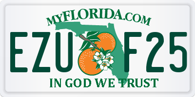 FL license plate EZUF25