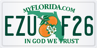 FL license plate EZUF26