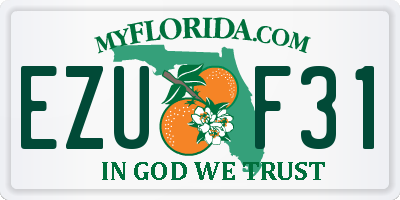 FL license plate EZUF31