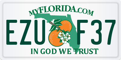 FL license plate EZUF37