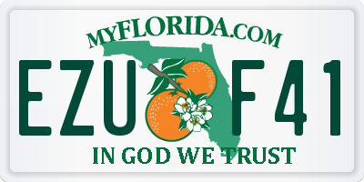 FL license plate EZUF41