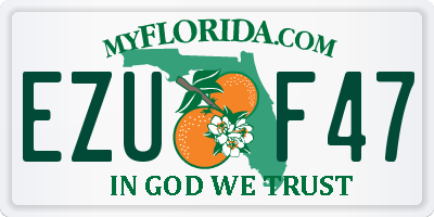 FL license plate EZUF47