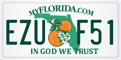 FL license plate EZUF51