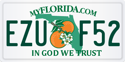 FL license plate EZUF52