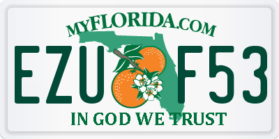 FL license plate EZUF53