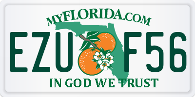 FL license plate EZUF56