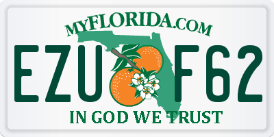 FL license plate EZUF62