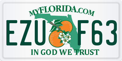 FL license plate EZUF63