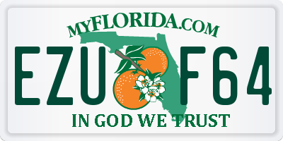 FL license plate EZUF64