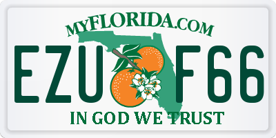 FL license plate EZUF66