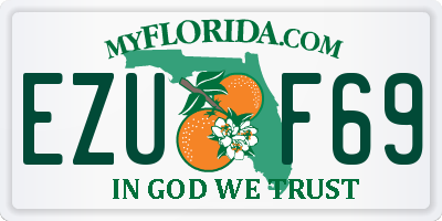 FL license plate EZUF69