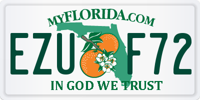 FL license plate EZUF72