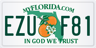 FL license plate EZUF81