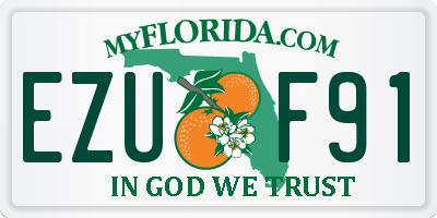 FL license plate EZUF91