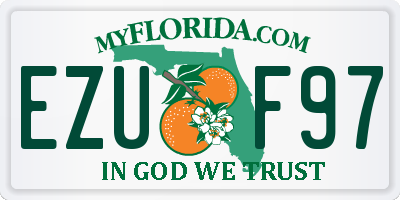 FL license plate EZUF97