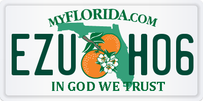 FL license plate EZUH06