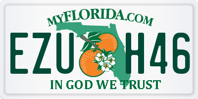 FL license plate EZUH46