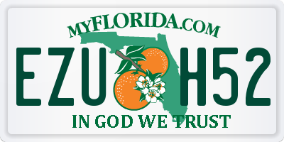 FL license plate EZUH52