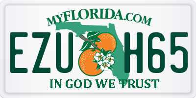 FL license plate EZUH65