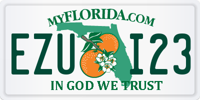 FL license plate EZUI23