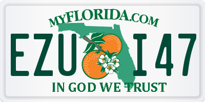 FL license plate EZUI47