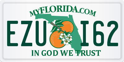 FL license plate EZUI62