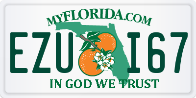 FL license plate EZUI67