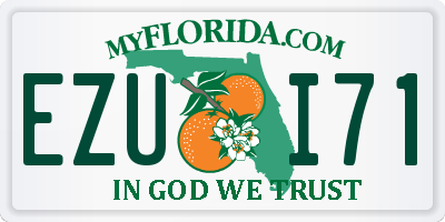 FL license plate EZUI71