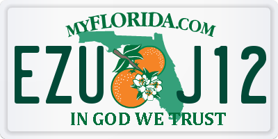 FL license plate EZUJ12