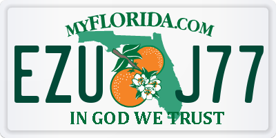 FL license plate EZUJ77