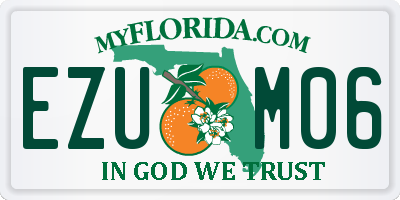 FL license plate EZUM06