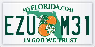 FL license plate EZUM31