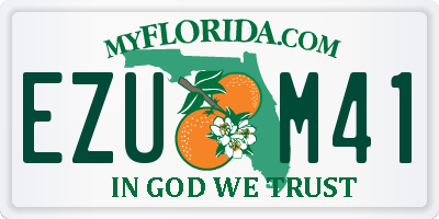 FL license plate EZUM41