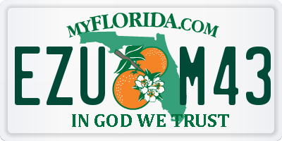 FL license plate EZUM43