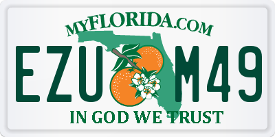 FL license plate EZUM49