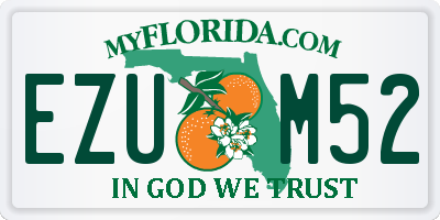 FL license plate EZUM52